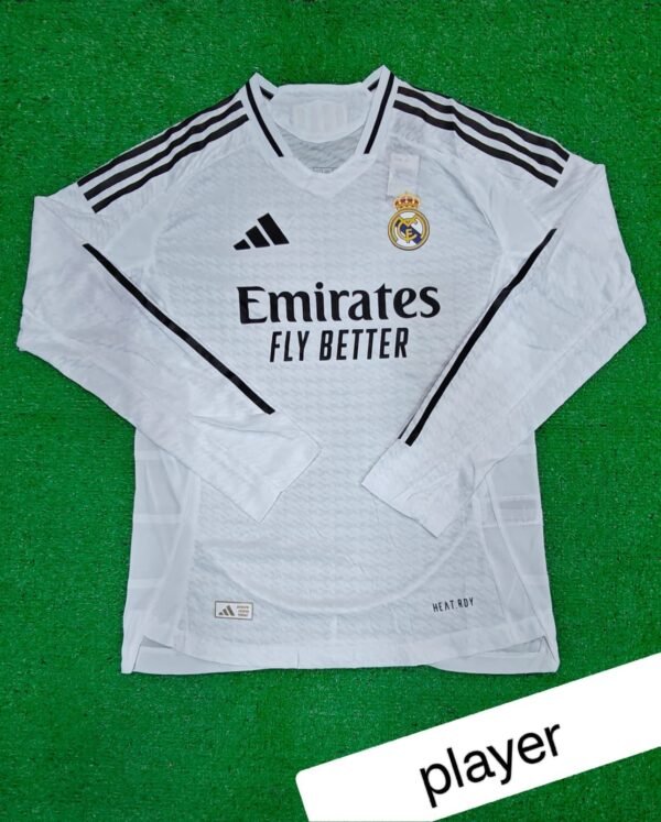 REAL MADRID HOME 24-25 FULL SLEEVES PLAYER VERSION - Image 2