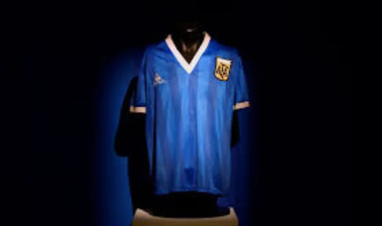 1. Diego Maradona – Argentina 1986 World Cup Jersey