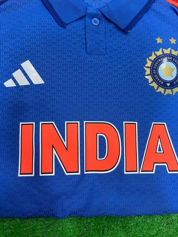 INDIA ODI 2024 CHAMPIONS TROPHY CRICKET JERSEY PLAYER VERSION - Image 2