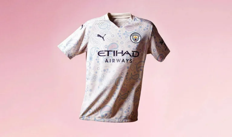 8. The Manchester City 2020-21 Paisley Pattern Third Kit