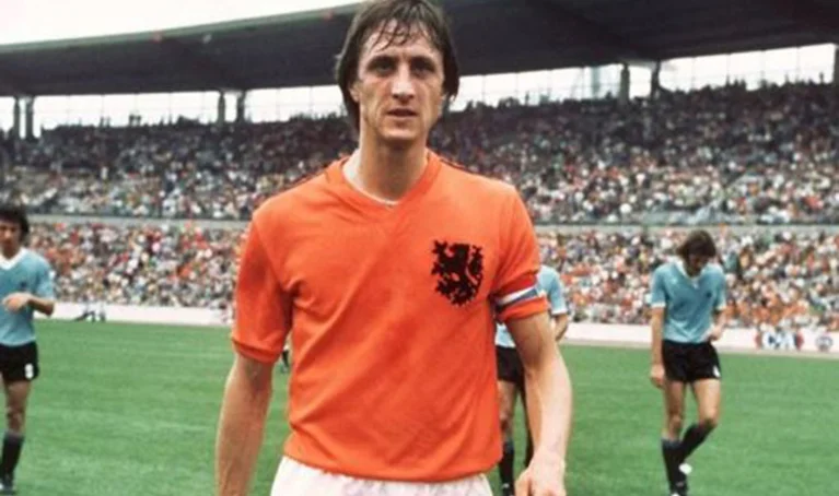 9. Johan Cruyff – Netherlands 1974 World Cup Jersey