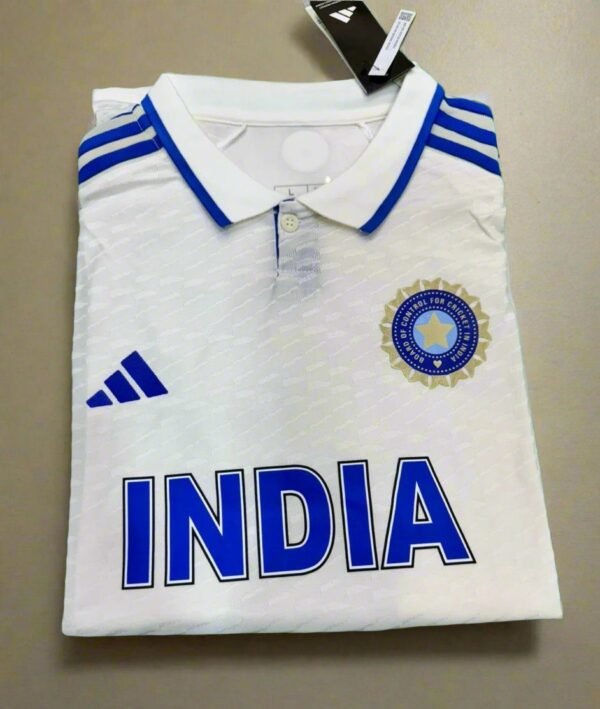 INDIA TEST CRICKET JERSEY PLAYER VERSION - Image 2