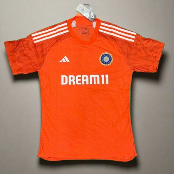 INDIA CRICKET ORANGE TRAINING JERSEY PLAYER VERSION