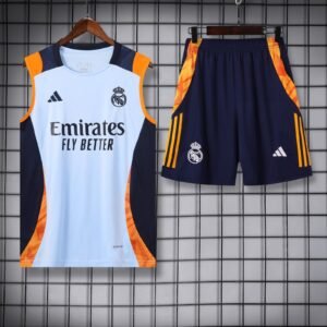 Real Madrid Orange Sleeveless training kit