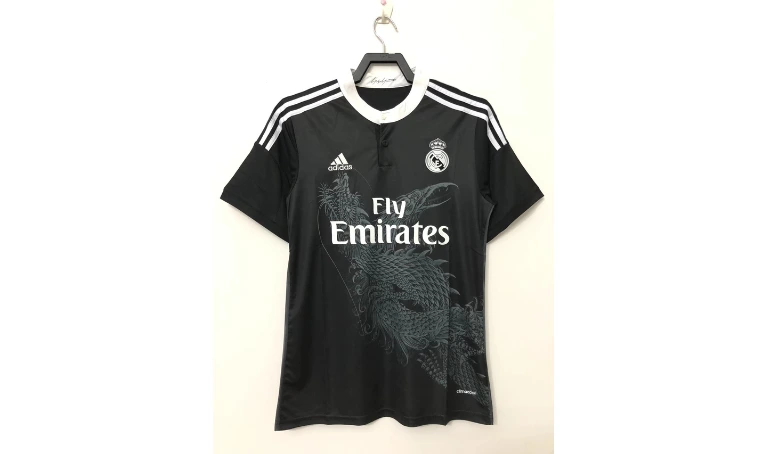 4. Real Madrid 2014/15 Modern Football Shirt – The Black Dragon