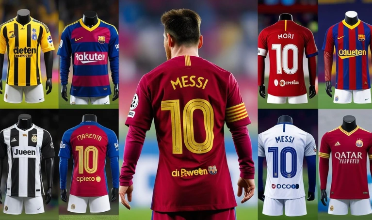 Best Messi Football Jerseys of All Time | Messi Kits