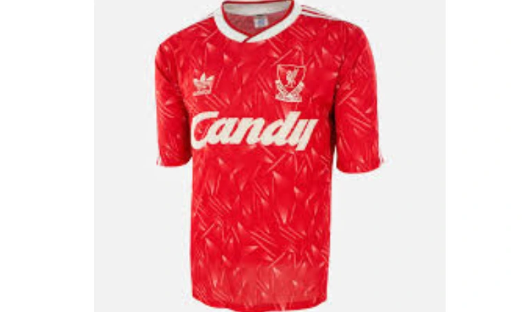 2. 1989–91 Liverpool Home Kit (Adidas “Candy” Kit)