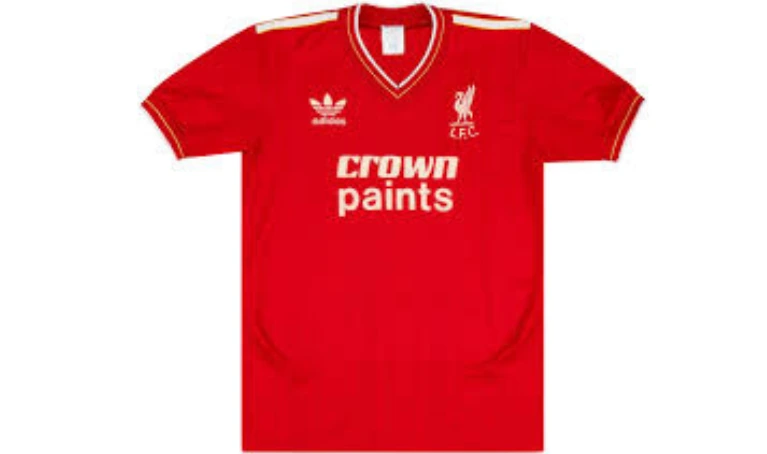 3. 1985–87 Liverpool Home Kit (Adidas with Crown Paints)